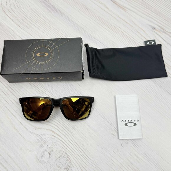 Oakley Holbrook XL Matte Black/Prizm 24K Polarized Men's Sunglasses OO9417-2359 - Picture 1 of 14